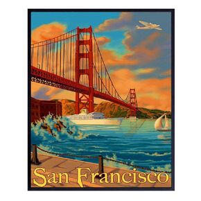 Golden Gate Bridge Unframed Photo - Vintage Wall Art Print - Makes a Great Gift - Chic Home Decor - Ready to Frame (8x10)