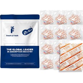 (60 Packet) 500cc Premium Oxygen Absorbers Packets for Food Storage (6 Bag of 10 Packet) - For Long Term Food Storage, Vacuum Sealed, ISO 9001 Certified Facility Manufactured