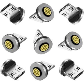 Magnetic Charging Tips 5pin Series,Type-c Tips 9Pack,Magnetic Type-C Tips,Just Charger Tips Without Magnetic Data Cable(Just 5pin USB-C Tips,9Pack) in Kuwait