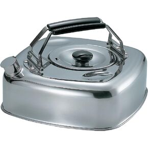 Sugiyama KS-2625 Kettle Kettle, 3.3 fl oz (1.1 L), Compatible with Induction and Gas Fire, Stainless Steel, Storage As It Is In The Refrigerator, Barley Tea, Compact, Storable, Stackable, Made in