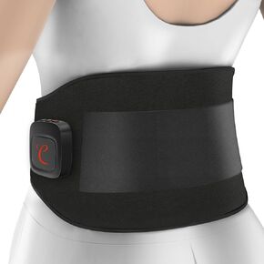 Comfytemp Large Cordless Heating Pad with Massager for Back Pain Relief, Portable Back Massager with Heat Button App Control, Father's Day Gifts for Dad, FSA HSA Eligible Wireless Lower Back Massager