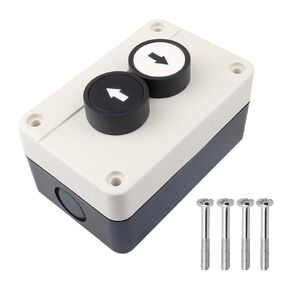 Push Button Switch Station Momentary NO White, NO Black, 380V 10A