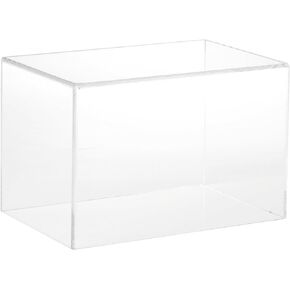 Plymor Clear Acrylic Display Case with Black Base, 9" W x 6" D x 6" H