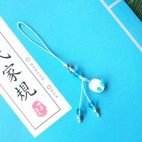 Blue Mo Dao Zu Shi Tassel Pendant Grandmaster of Demonic Cosplay Prop Phone Pendant Bag Hanging Tassel Ornaments Chinese Accessories Home Décor Accents