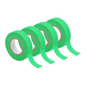 uxcell 4Rolls Neon Gaffers Cloth Tape, 0.6 inch x 32.8 ft Glow in The Dark Tape Fluorescent Adhesive Black Light Tape for Party Home Decoration, Green