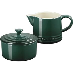 مجموعة الكريم والسكر من Le Creuset Stoneware Signature، سيريس، كريم: 300 مل، سكر: 8 أونصة،