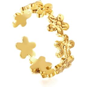 Gold Plated Stainless Steel Ring