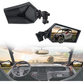 Adjustable Side Rearview Mirrors Compatible with 2016-2024 Polaris General 1000/4 1000/ XP 1000/ XP 4 1000 Accessories High-Definition Folding Rear View Side Mirrors 2PCS