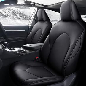 Car Seat Cover for Toyota Camry (Hybird LE Hybird SE) 2018 2019 2020 2021 2022 2023 2024 Full Set Black
