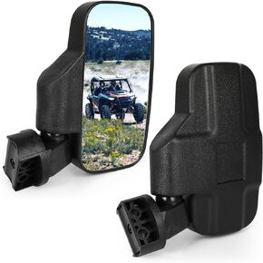 UTV Side Mirrors, UTV Side Rear Review Mirrors Adjustable break-Away Rear View Mirror Compatible With Pro-Fit Polaris Ranger General Can-Am Defender Maverick Trail Cfmoto Uforce
