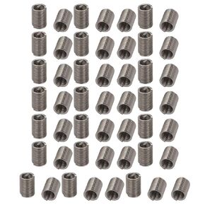 uxcell M3x0.5mmx9mm (3D) 304 Stainless Steel Helical Coil Wire Thread Insert 50pcs
