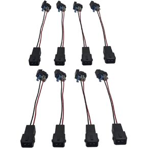 Injector PnP Adaptors Plugs Compatible with LQ4 LQ9 4.8 5.3 6.0 Delphi Injectors into LS1 LT1 EV1 wiring Harness Connectors 8PCS