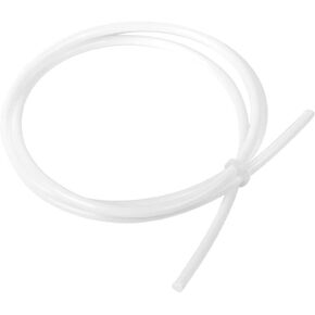 Feelers PTFE Teflon Tubing, 1mm ID X 2mm OD Tube White Connector Teflon Tube Hose Line for Bowden 3D Printer, 3 Meters