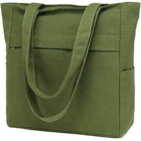 Women's Vintage Canvas Tote Bag Casual Hobo Shoulder Satchel Large Capacity Handbag