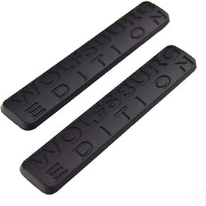 2x Wolfsburg Edition Emblem Badge Plate Trim Decal for Fender side trunk inner front window in Kuwait