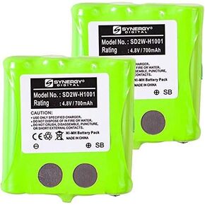 Synergy Digital 2-Way Radio Battery, Compatible with Motorola KEBT-072 2-Way Radio Battery Combo-Pack includes: 2 x SD2W-H1001 Batteries