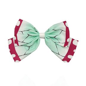 Bow Tie Bow Knot Hair Pin Ties Accessories props decorations head wear for Demon Slayer Shinobu Nezuko Tanjirou Cosplay use (Kochou Shinobu)