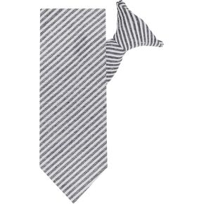 Jacob Alexander Men's Seersucker Striped Pattern Clip-On Neck Tie in Kuwait