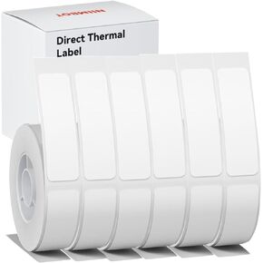 White Label Paper Compatible for NIIMBOT D11 D110 D101 Label Maker 3Rolls White 12x40mm Waterproof,Self-Adhesive Office and Home Labeling Tape Replacement.