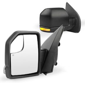 SCITOO Fit for 2004-2006 for Ford for F150 Truck Driver/Passenger Side Mirror Power Heated Turn Signal Light Towing Mirrors Pair
