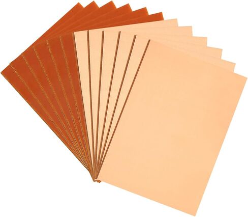 PATIKIL Copper PCB Board, 20Pcs 10x10cm Single Sided Copper Clad Circuit Board Laminate Blank PCB Copper Pads Prototype Board, 1.6MM Thickness DIY for Soldering Rail Bench Mill in Saudi Arabia