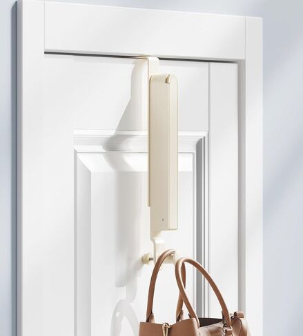 رف تجفيف الملابس القابل للطي مع خطافات تعليق قابلة للطي فوق الباب - حل غسيل موفر للمساحة، رمادي فضائي in Kuwait