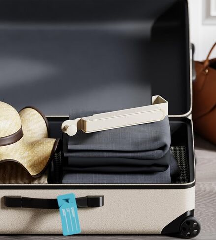 رف تجفيف الملابس القابل للطي مع خطافات تعليق قابلة للطي فوق الباب - حل غسيل موفر للمساحة، رمادي فضائي in Kuwait