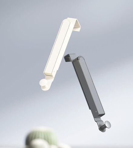 رف تجفيف الملابس القابل للطي مع خطافات تعليق قابلة للطي فوق الباب - حل غسيل موفر للمساحة، رمادي فضائي in Kuwait