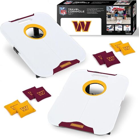 مجموعة Wild Sports NFL Pro لكرة القدم لجميع الأحوال الجوية - مجموعة رمي حبوب السفر تتضمن 8 أكياس فول in Kuwait