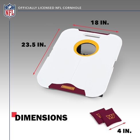 مجموعة Wild Sports NFL Pro لكرة القدم لجميع الأحوال الجوية - مجموعة رمي حبوب السفر تتضمن 8 أكياس فول in Kuwait