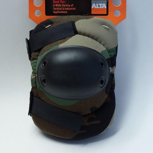 Safariland ALTA 53010.00 AltaFLEX Elbow Protector Pad, Black Cordura Nylon Fabric, AltaGrip Fastening, Flexible Cap, Round, Black (One Pair) in Saudi Arabia