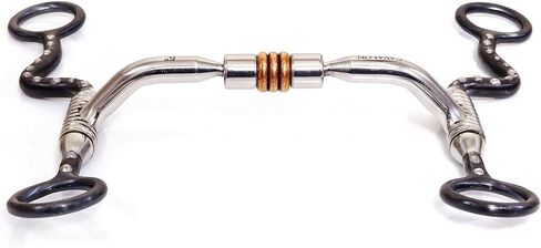 لقمة كبح للأسطوانة ذات ساق على شكل حرف S من الفضة الغربية مع بكرات نحاسية (5 بوصات) in Kuwait