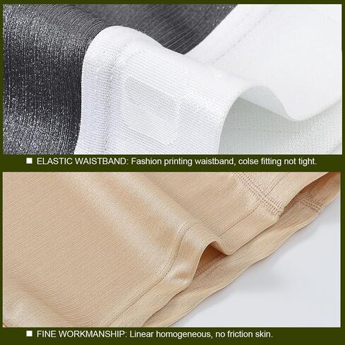 ZONBAILON Mens Underwear Ice Silk Anti Chafing Boxer Briefs Multipack with Fly in Saudi Arabia