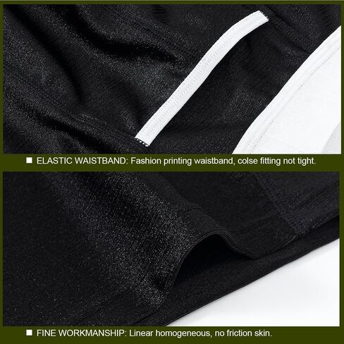 ZONBAILON Mens Underwear Ice Silk Anti Chafing Boxer Briefs Multipack with Fly in Saudi Arabia