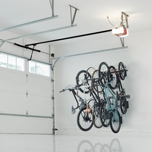 Garage Bike Rack Wall Mount Rail Rack by Delta Cycle - Bike Hangers for Garage - Bike Storage Rack for MTB, Road & Ebike - Holds up to 300 lbs - Fully Adjustable Staggered Hook Design in Saudi Arabia