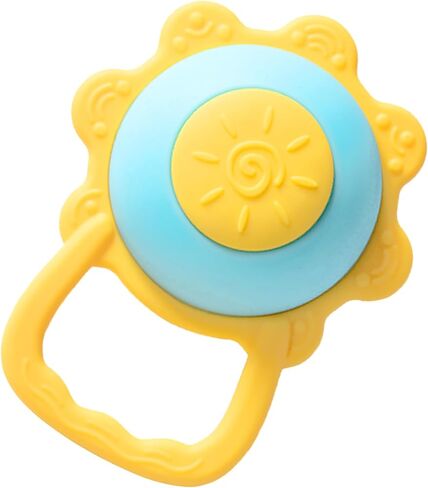 ألعاب تسنين للأطفال من عمر 3 إلى 12 شهرًا، ألعاب حسية، خشخيشة عباد الشمس، عضاضة شخصية للأطفال، ألعاب خشخيشة للأطفال الصغار، ألعاب للرضع، ألعاب تسنين للأطفال تصدر ضوضاء (أزرق) in Kuwait