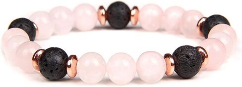 Caiyao Handmade Aromatherapy Diffuser Natural Stone Beads Bracelet Lavender Essential Oil Anti Anxiety Stress Stretchy Bracelet for Women Men Yoga Meditation Jewelry in Saudi Arabia