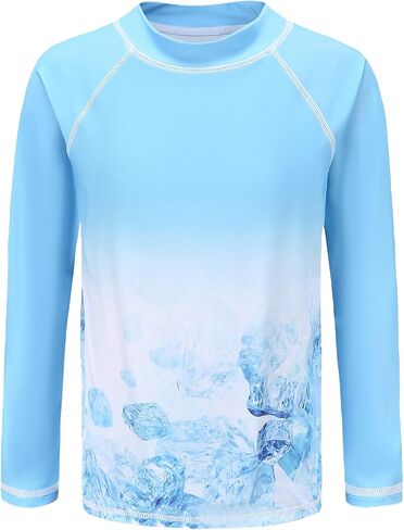 Lollisy Boys Rash Guard قطعة واحدة ملابس سباحة بأكمام طويلة قميص سباحة للأطفال in Kuwait