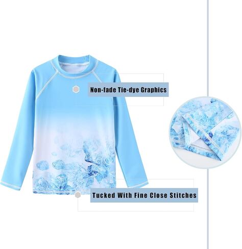 Lollisy Boys Rash Guard قطعة واحدة ملابس سباحة بأكمام طويلة قميص سباحة للأطفال in Kuwait