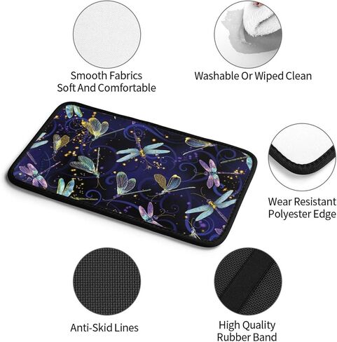 Abstract Hippie Flower Car Armrest Box Cover Cushion Pads for Women,Soft Surface Auto Center Console Lid Cover,Universal Fit for Most Cars,Trucks,Van in Saudi Arabia