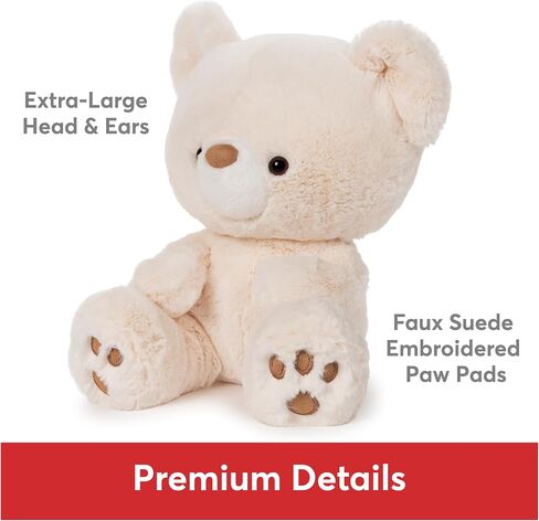 GUND Kai Teddy Bear, Premium Plush Toy Stuffed Animal for Ages 1 & Up, Taupe/Light Brown, 12" in Saudi Arabia