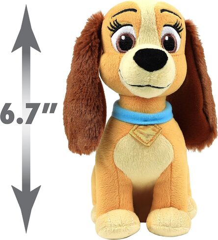 Disney Collectible 6-inch Beanbag Plush Stuffed Animal, Lady, Lady and the Tramp, Kids Toys for Ages 2 Up, Amazon Exclusive by Just Play in Saudi Arabia
