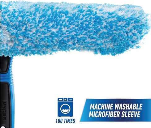 Unger Professional 14" Window Scrubber Washer for Glass and Window Cleaning, Commercial & Residential Use, Reusable Microfiber Sleevee in Saudi Arabia