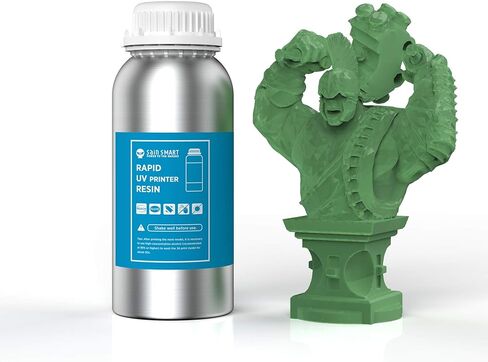 SainSmart 3D Printer Resin Green Resin Rapid 3D Printing Resin 405nm General Purpose Photopolymer Curing Resin for 3D LCD MSLA Resin Printer 500g Transparent Green in Saudi Arabia