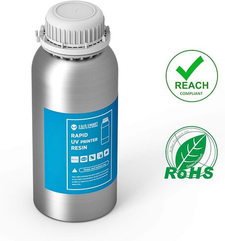 SainSmart 3D Printer Resin Green Resin Rapid 3D Printing Resin 405nm General Purpose Photopolymer Curing Resin for 3D LCD MSLA Resin Printer 500g Transparent Green in Saudi Arabia