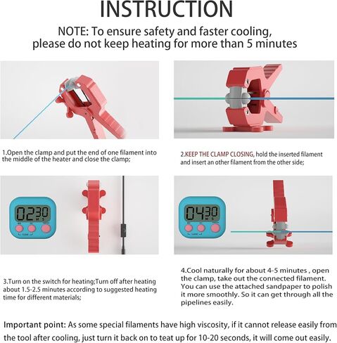 موصل خيوط الطباعة ثلاثية الأبعاد 2.85 مم Gen2 ملحقات الطابعة ثلاثية الأبعاد سهلة التشغيل للخيوط 2.85 مم PLA/ABS/PC/PETG/TPU المواد... in Kuwait