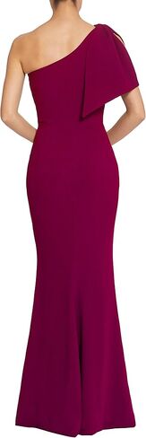 Dress the Population Women's Georgina Asymmetrical Bow Neckline Bodycon Midi Dress in Saudi Arabia