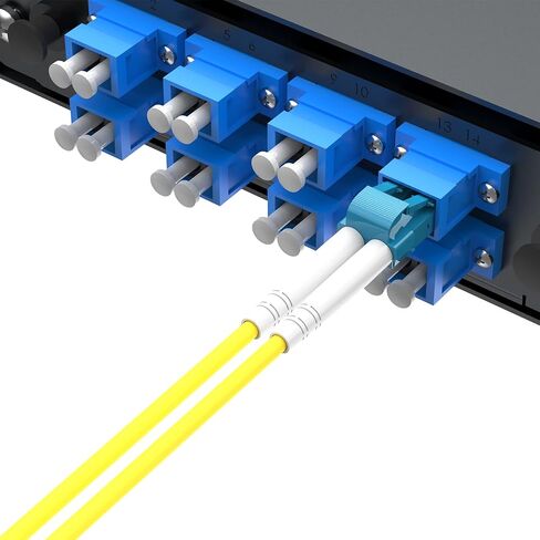 كابل تصحيح الألياف LC، LC 3 متر 10 أقدام أحادي الوضع من الألياف LC مزدوج الألياف البصرية تصحيح الكابل OS2 LC إلى LC (APC إلى APC) 9/125μm in Kuwait