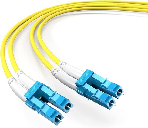 كابل تصحيح الألياف LC، LC 3 متر 10 أقدام أحادي الوضع من الألياف LC مزدوج الألياف البصرية تصحيح الكابل OS2 LC إلى LC (APC إلى APC) 9/125μm in Kuwait