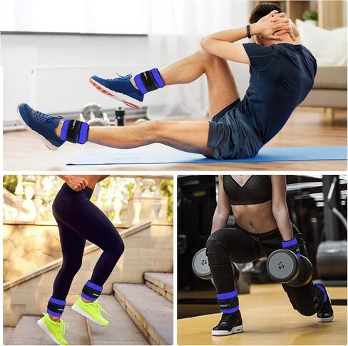 APEXUP 7 lbs/Pair Adjustable Ankle Weights for Women and Men, Modularized Leg Weight Straps for Yoga, Walking, Running, Aerobics, Gym in Saudi Arabia